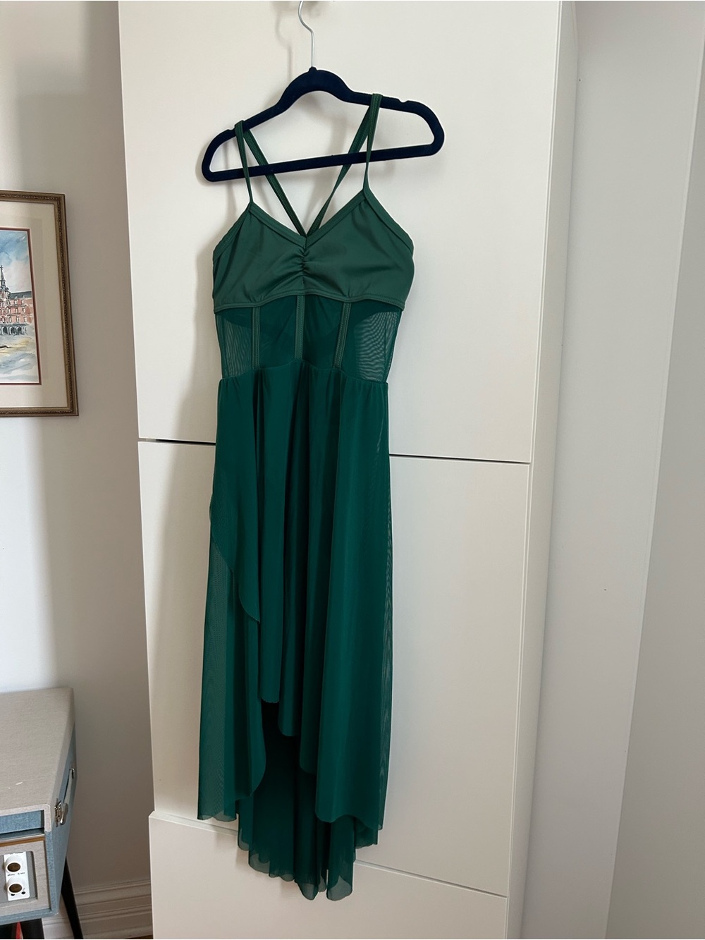 Weissman Deep Green High-Low Contemporary Lyrical Dance Dress - LC